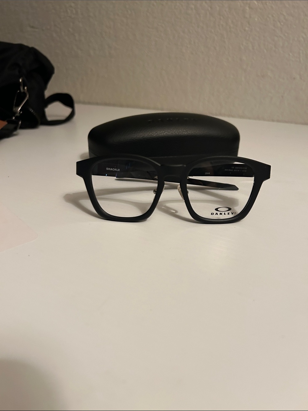 Oakley Men’s Black Rectangular Optical Frames